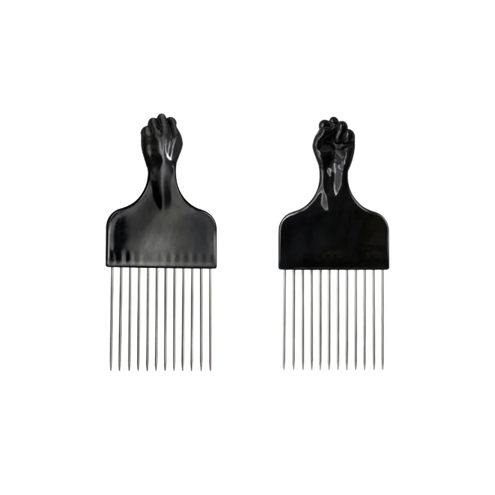 

2Pcs Stainless Steel Wide Tooth Comb Extra Wide Spaced Teeth Detangling Comb for Men Hair Styling Hairdresser Salon Scalp
