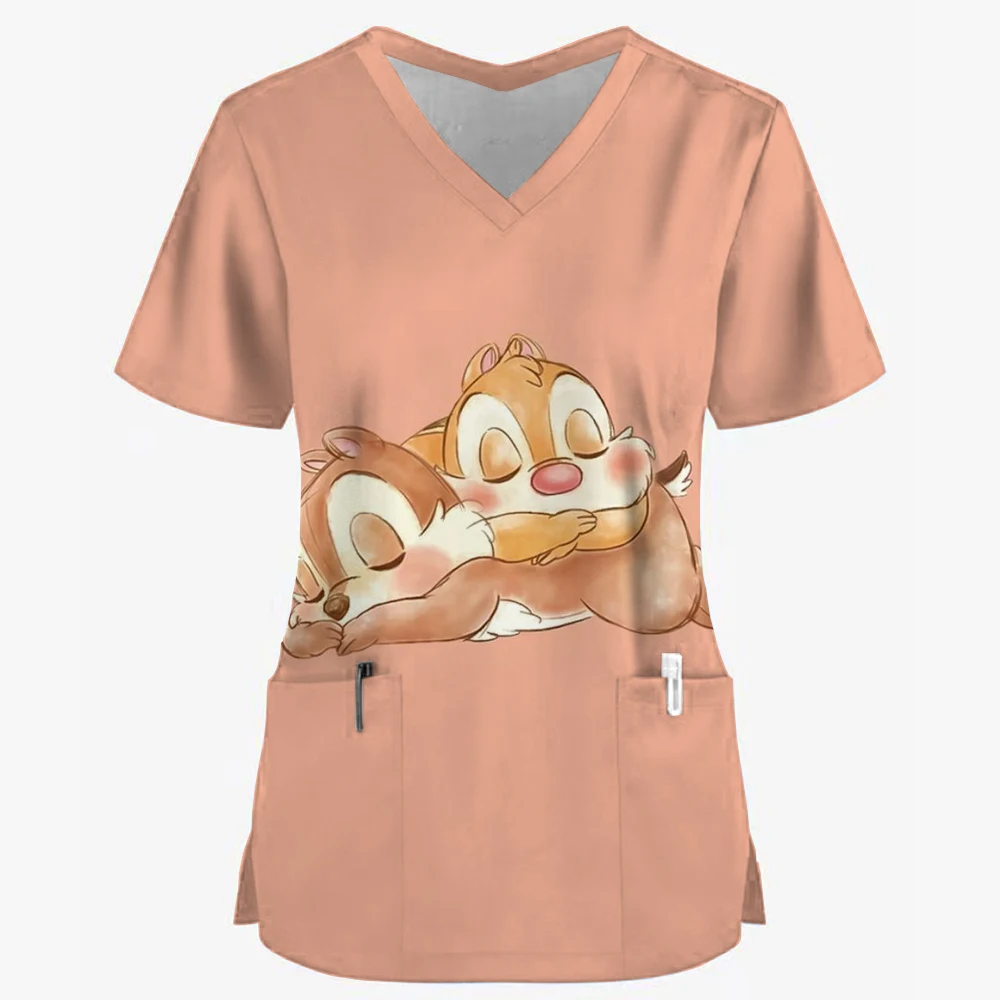 Chip & Dale Uniforme Médico, 4 Sala de cirurgia, Esfregando o Trabalho Hospitalar, Esfregando Top, Suprimentos médicos, Enfermeira Dental Cirúrgica Roupas