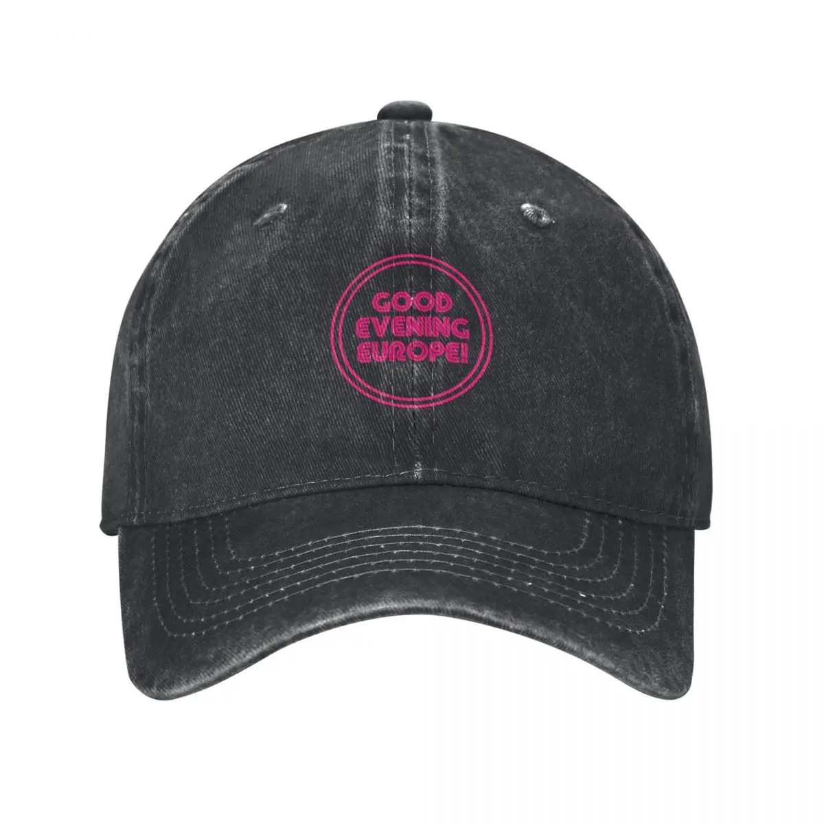 

Good Evening Europe - Eurovision Classic Quote series Baseball Cap Kids Hat beach hat black Designer Man Women's