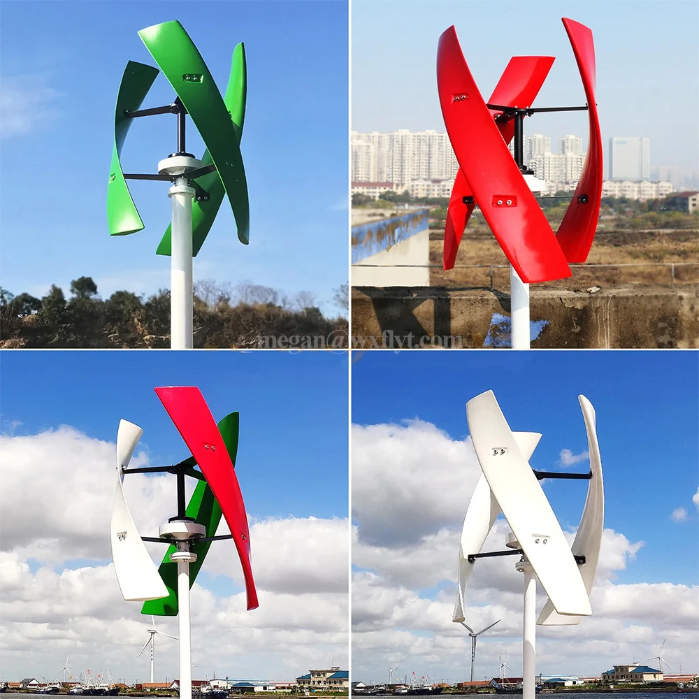 Wind Turbine 10KW Power Generator Off Grid System 12V 24V 48V Output 220V 230V 240V System MPPT Charger For Home Complete Kit