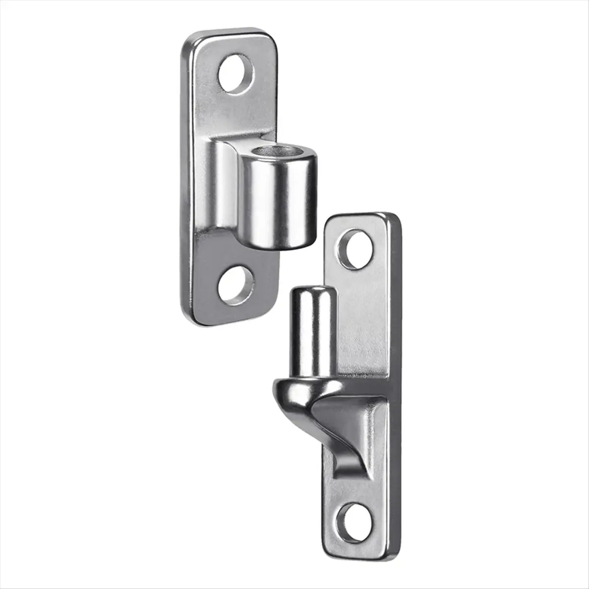 HGHO Wall Mount Gate Hinges for Farm , Outdoor One-Piece No-Weld Chain Link Fence Parts with 5/8 Hinge Pin