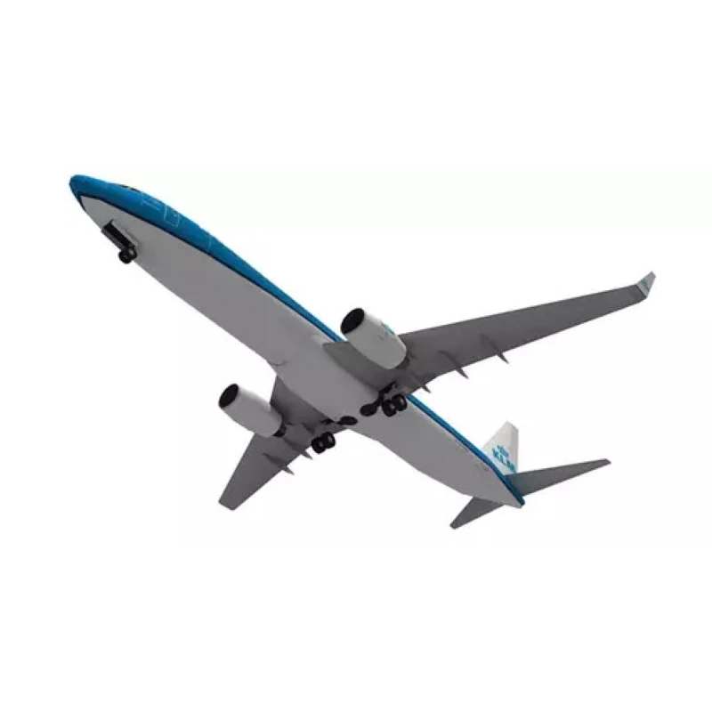 1:100 Boeing 737 Aircraft Dutch Aviation Paper Model DIY Handmade Origami Toy Airplane Model