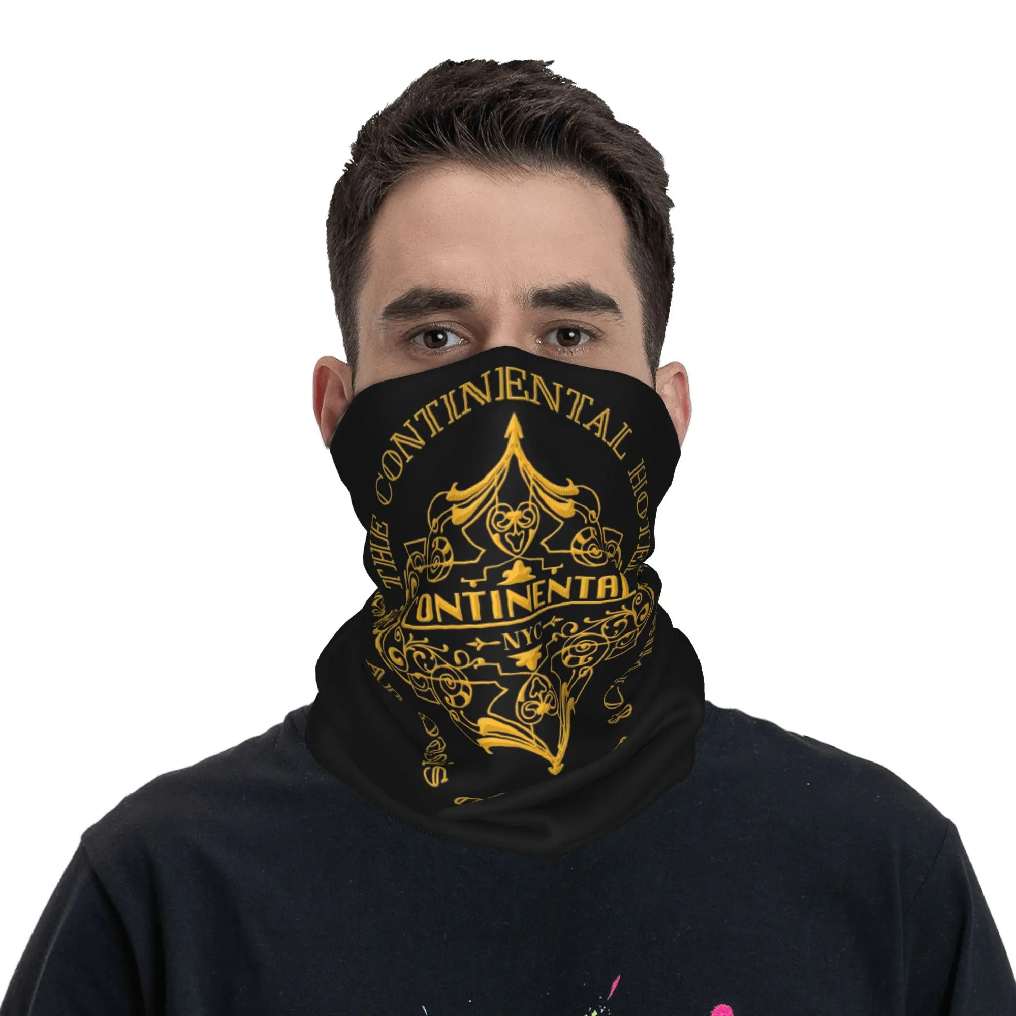 

The Continental Hotel Bandana Neck Cover Printed Face Scarf Multifunction Headwear Cycling Unisex Adult Breathable