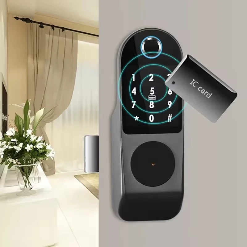 Iron Gate Doppelseitiges Fingerabdruck-Smart-Lock Elektronisches schlüsselloses Riegel-Smart-Lock