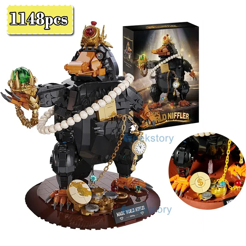 

MOC Animal Model Building Blocks Set Magic World Cartoon Boys 1148pcs Assembled Collectible Education Small Bricks DIY Toy Gifts