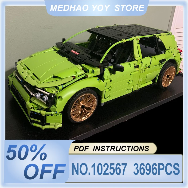

42115 Compatible With MOC-102567 Technical Super Golf R Sports Car Building Blocks Bricks Puzzle Children Toys Christmas Gift