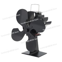 4-Blade Heat Powered Stove Fan for Wood / Log Burner/Fireplace - Eco Heater Tool