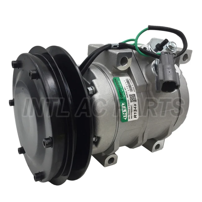 NEW A/C Compressor for JOHN DEERE 200LC 230LCR 230LC EXCAVATOR 447220-4052 447220-4053 2473000510 4471709100 4472204052