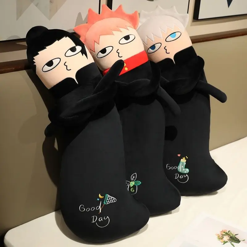 

New Jujutsu Kaisen Anime Gojo Satoru Geto Suguru Itadori Yuji Long Pillow Doll Cute Doll Sleeping Hugging Pillow Girls Gift