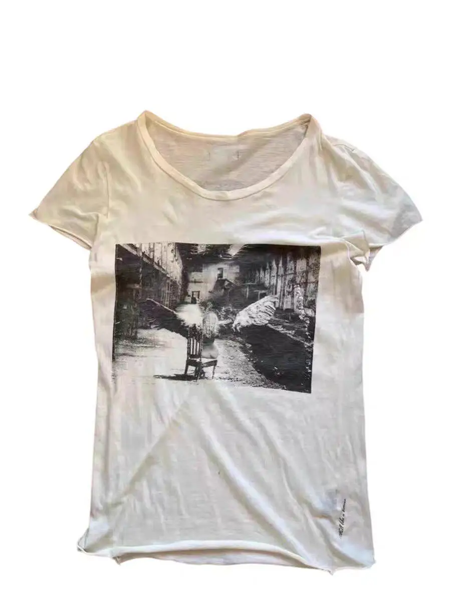 

Ifsixwasnine Visual Angel Printed Short Sleeve T-Shirt