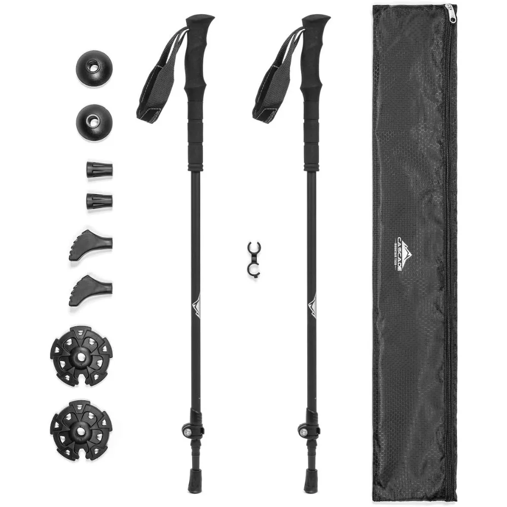 

Carbon Fiber Hiking Poles with Quick-Adjust Locks for Walking and Trekking