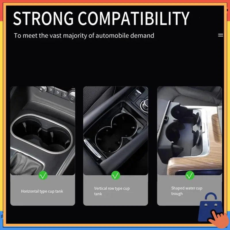

Upgraded 1 Piece Car Plate Table Storage Rack Water Cup Tray Multifunctional Cup Holder Tray Bracket