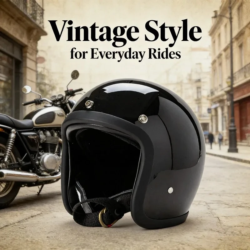 

Легкий мотоциклетный шлем, универсальный, на 4 сезона, унисекс, в стиле ретро, для электроскутера, электровелосипеда, мотоцикла, для мужчин и женщин