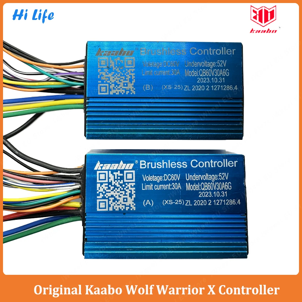 Original Kaabo Wolf Warrior X 60V 30A Sine Wave Controller 60V 27A*2 60V 27A 2in1 Minimotor Controller for Kaabo Wolf Warrior X