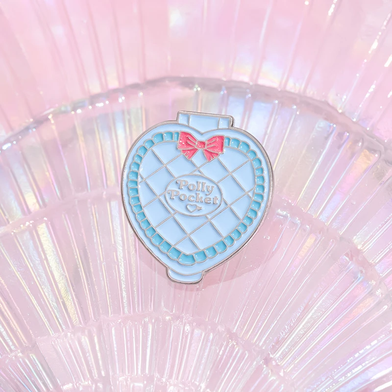 Polly Blue Love Simple Brooch Personalized Versatile Backpack Jewelry Clothes Lapel Pin Gift For Friends