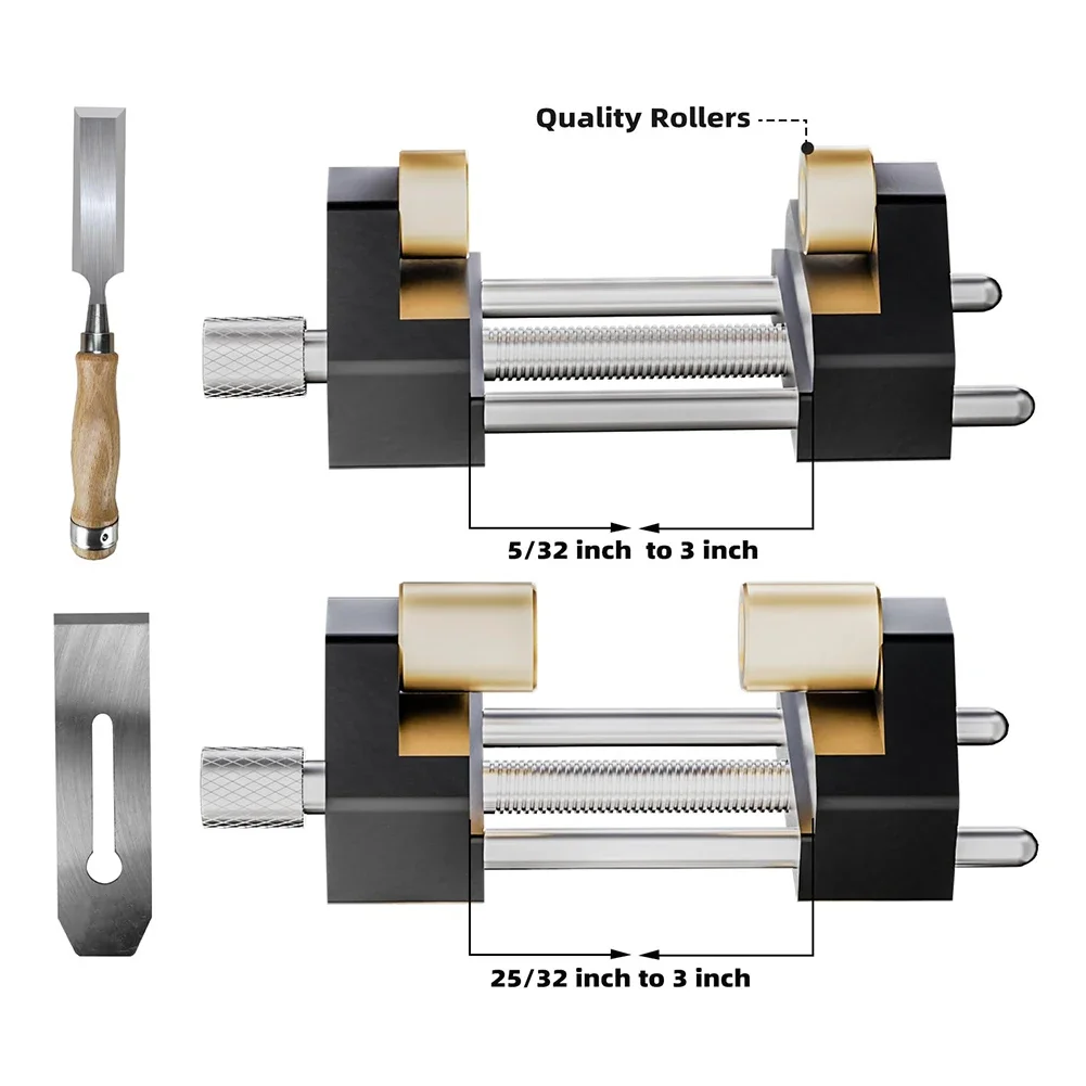 Chisel Honing Guide Adjustable Jig Guide Tool Metal Wood Chisel Abrasive Sharps Fixed Angle Sharpener Kit For 5/32in-3in Chis