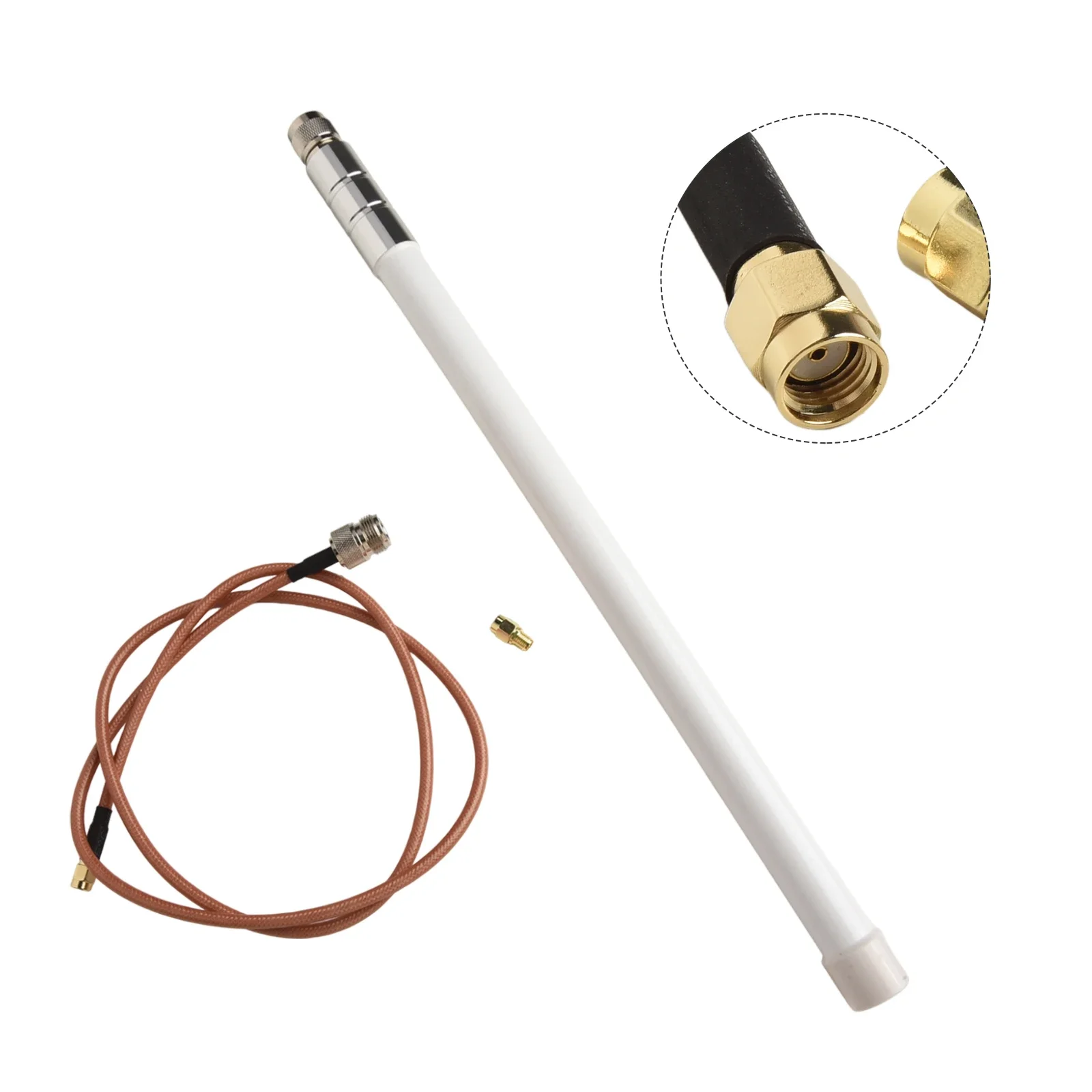 Reliable Performance 5 8 dBi Fiberglass Antenna and RG142 Extension Cable for Optimal For Helium Mining Results