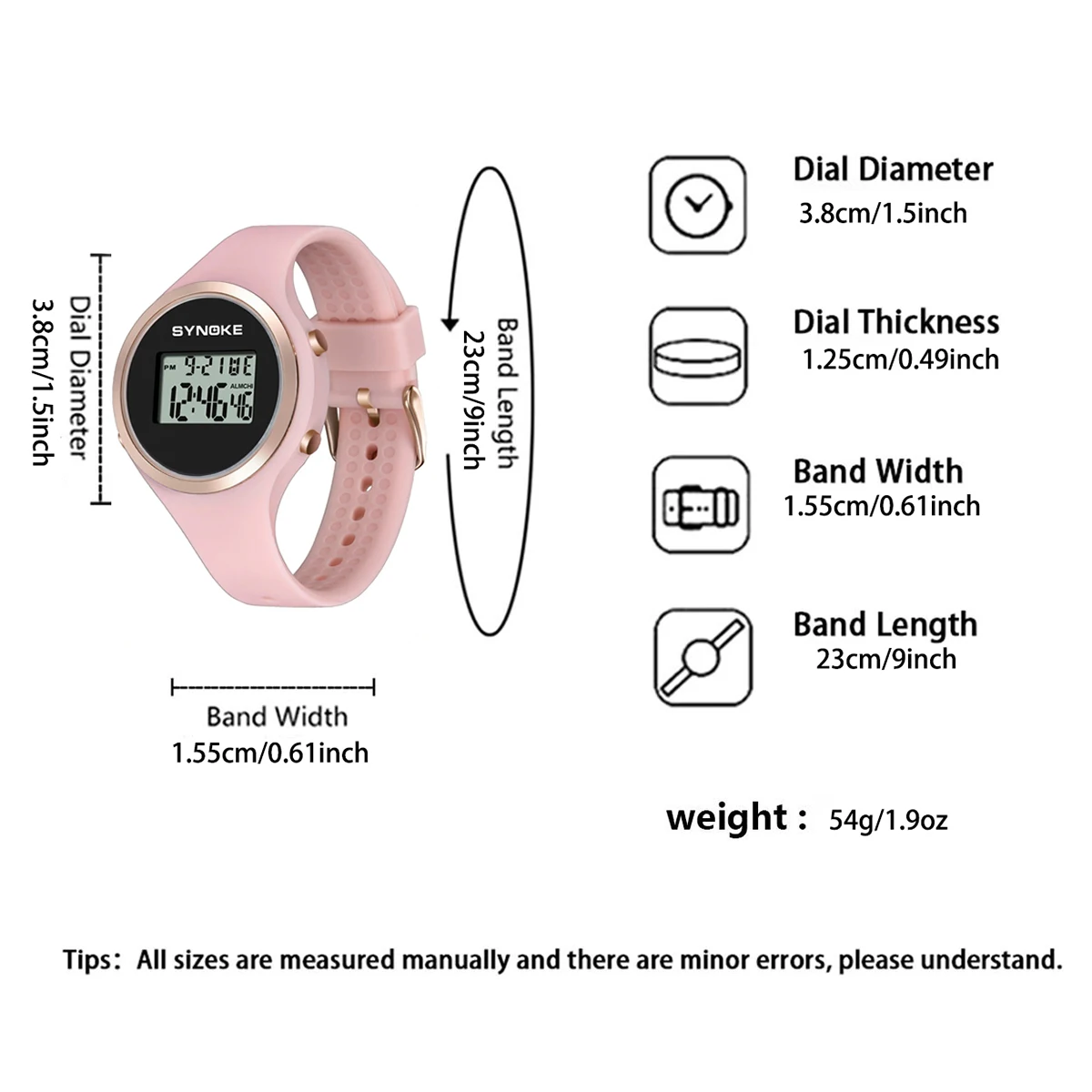 Digital Watch For Girl,Watches for Women Sport Wristwatch with Alarm/Stopwatch/Chronograph/Back Light Birthday Gifts for Women