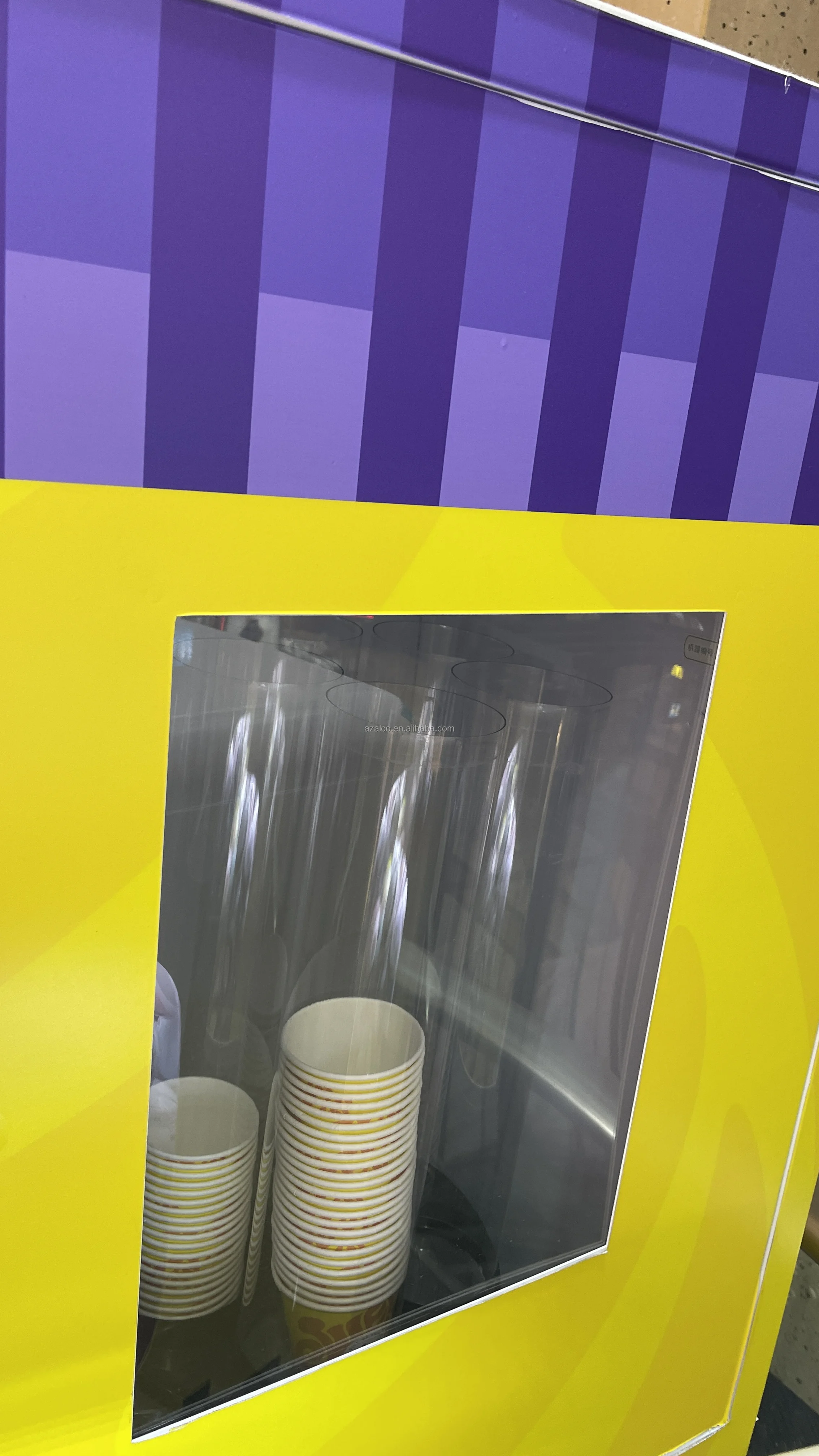 система автоматическая доставка, не нужно собирать чашкиИнтеллектуальный торговый автомат Candy с оплатой банкнот с монетами