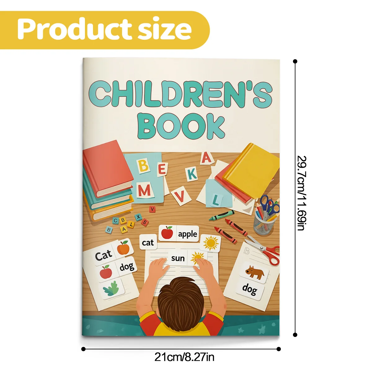 Children’s Early Learning Book Fun Illustrated Workbook to Learn Letters Words and Phonics Build Vocabulary Reading Confidence