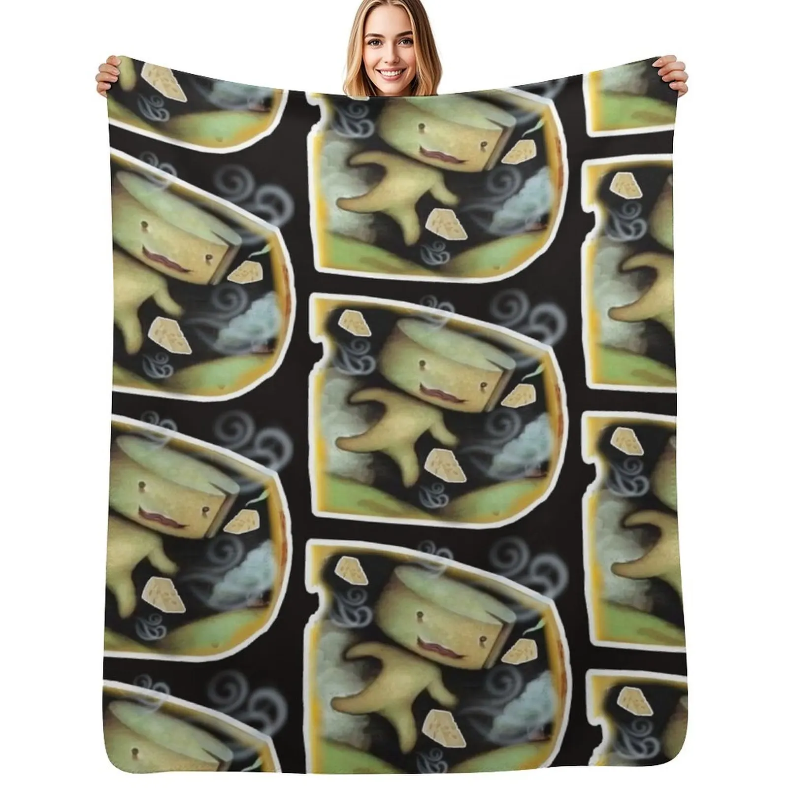 

The stinky cheese man Throw Blanket Fluffy Cozy Throw Blanket for Home Decor