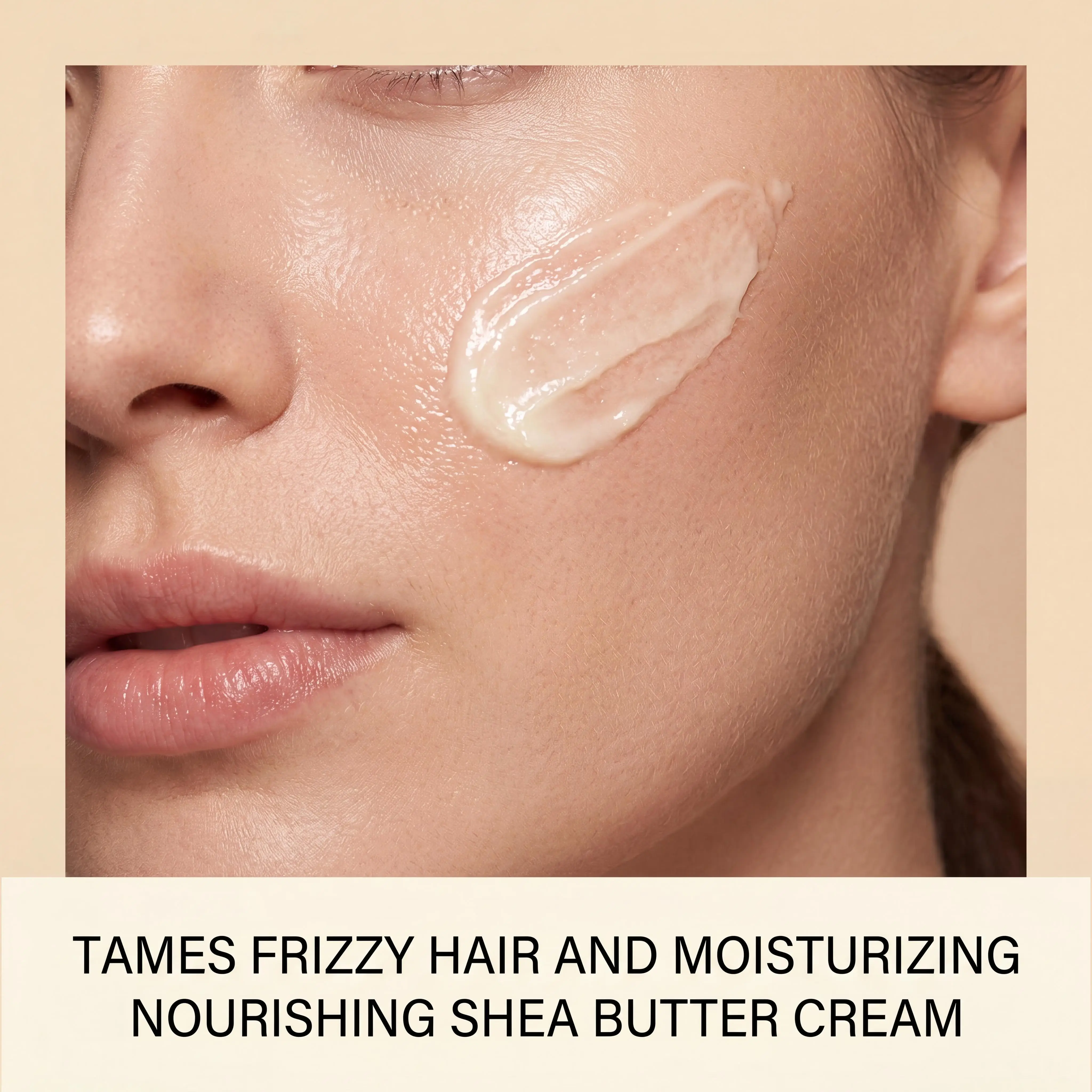 

Natural Organic Shea Butter Cream Deep Hydrating Improve Dry Skin Reduce Skin Cracks All In One Moisturizer For Skin & Hair Care