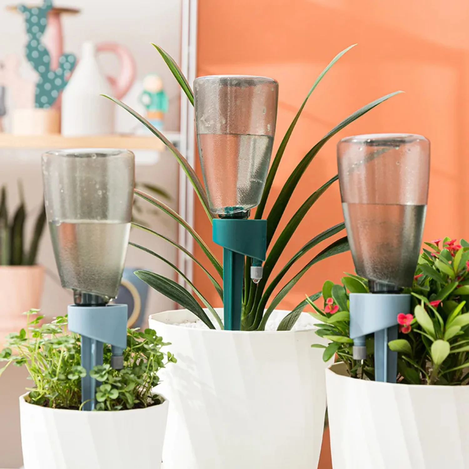 

Automatic Waterer Household Drip Irrigation Flower Waterer Dripper Lazy Potted Timing Seepager Garden Self Watering Pot
