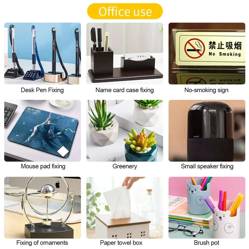 Nano Double-Sided Dot Tape High Viscosity Removable Square Round Traceless Waterproof Reusable Sticker Transparent Wall