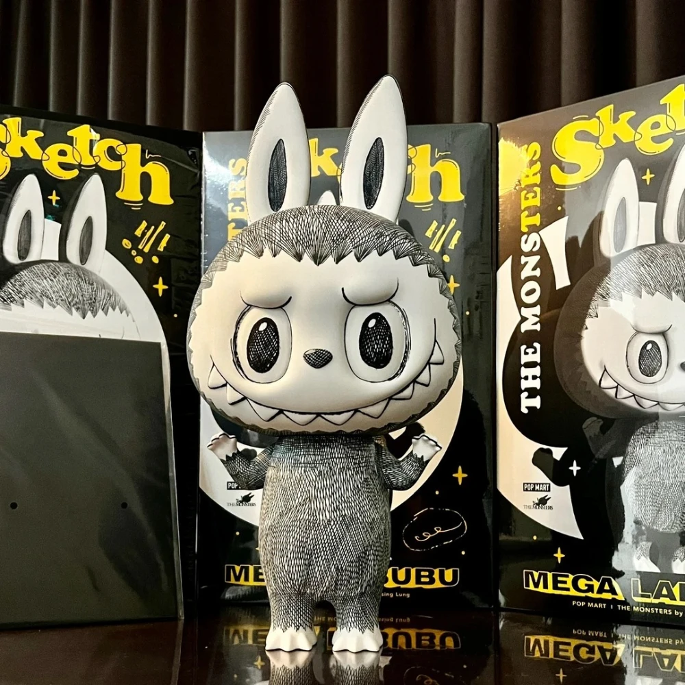 POPMART MEGA LABUBU スケッチ 400% シリーズ アクションフィギュア