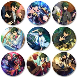 32/44/58mm Ensemble Stars Mika Kagehira Round Brooch Cartoon Cosplay Badge Icons Lapel Pins for Backpack Fans Gifts