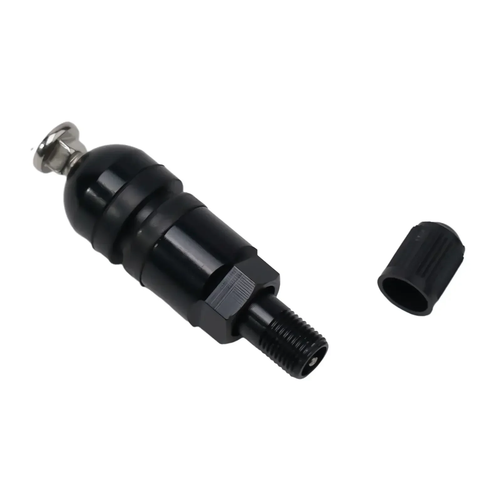 4pcs  TPMS Tire Pressure Sensor Valve Stem Repair Kit  For BMW 5 Series Black  High Quality Tire Pressure Monitor Durable