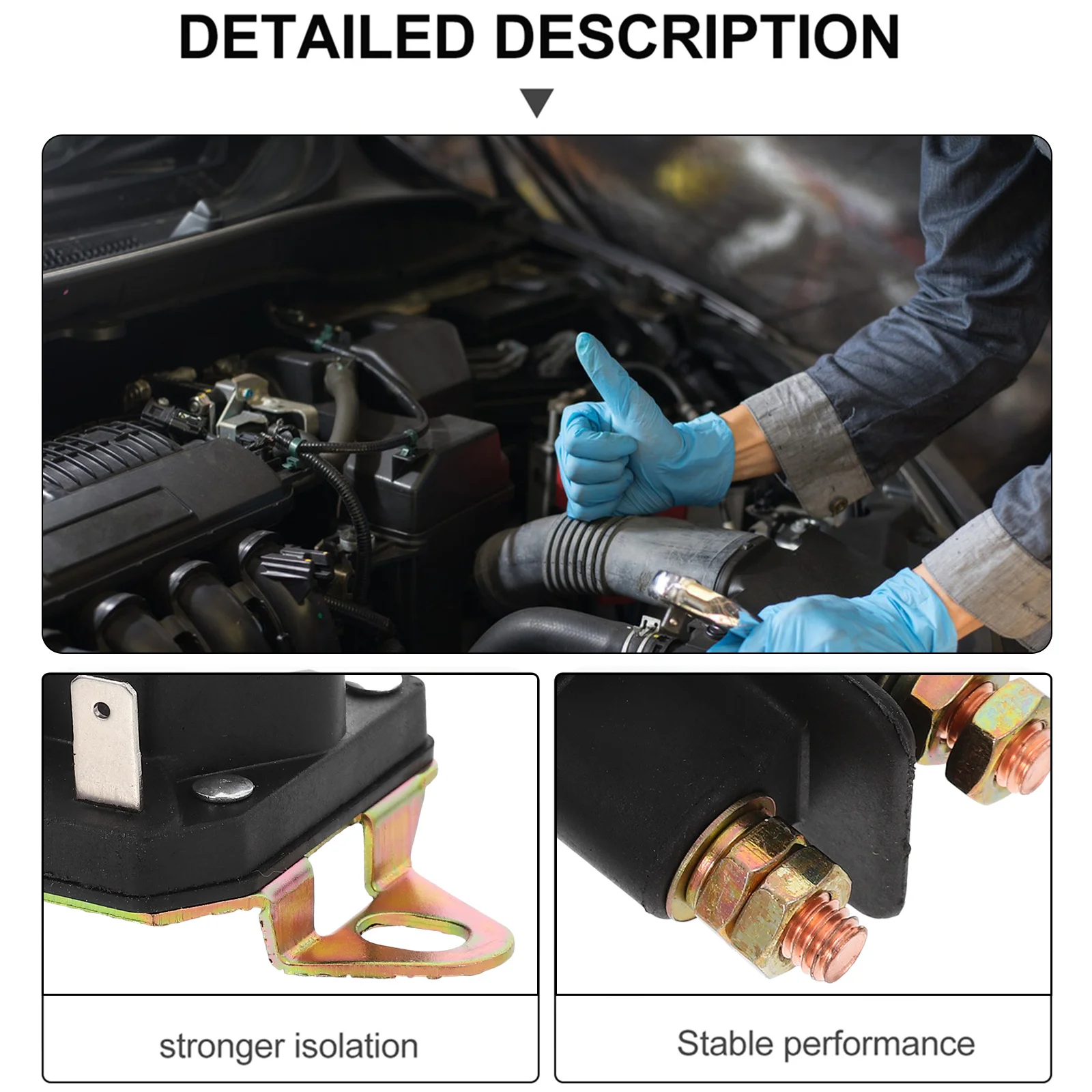 

Car Relay Automotive 4-Pin 12V 100a Replacement Electrical Power Relay for Starter Truck Boat Car Part Automotive Part
