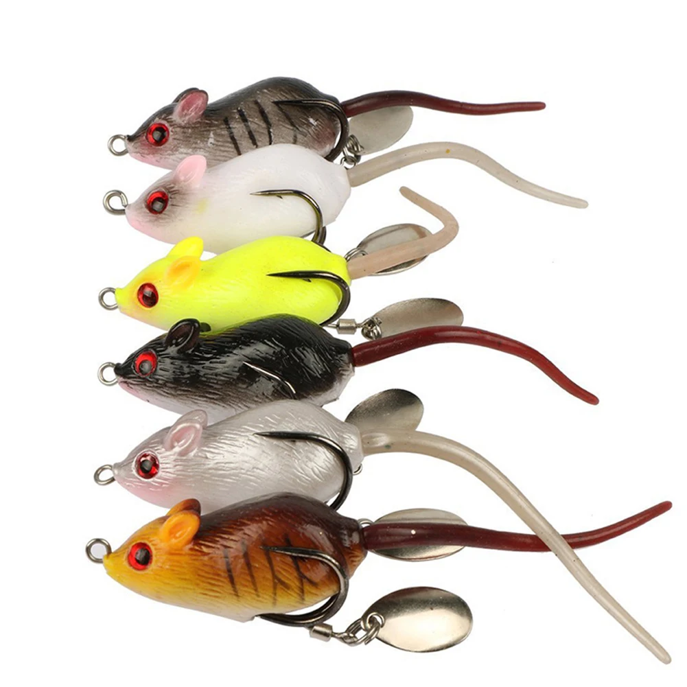 Señuelo topwater de ratón Swimbait hueco con gancho de plomo - imagen 3