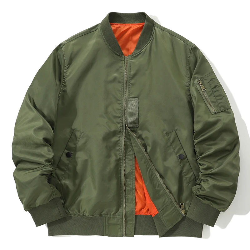 

Outdoor Flight Jacket Man Baseball Uniform Style Fashion Waterproof Plus Size Bomber -JK-06
