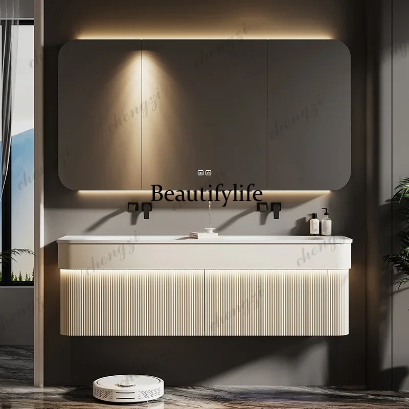 X173 Light Luxury Mirror Bathroom Cabinet Italian Decorations Minimalist Cupboard Gadgets Display Partitions Archivadores Furnit