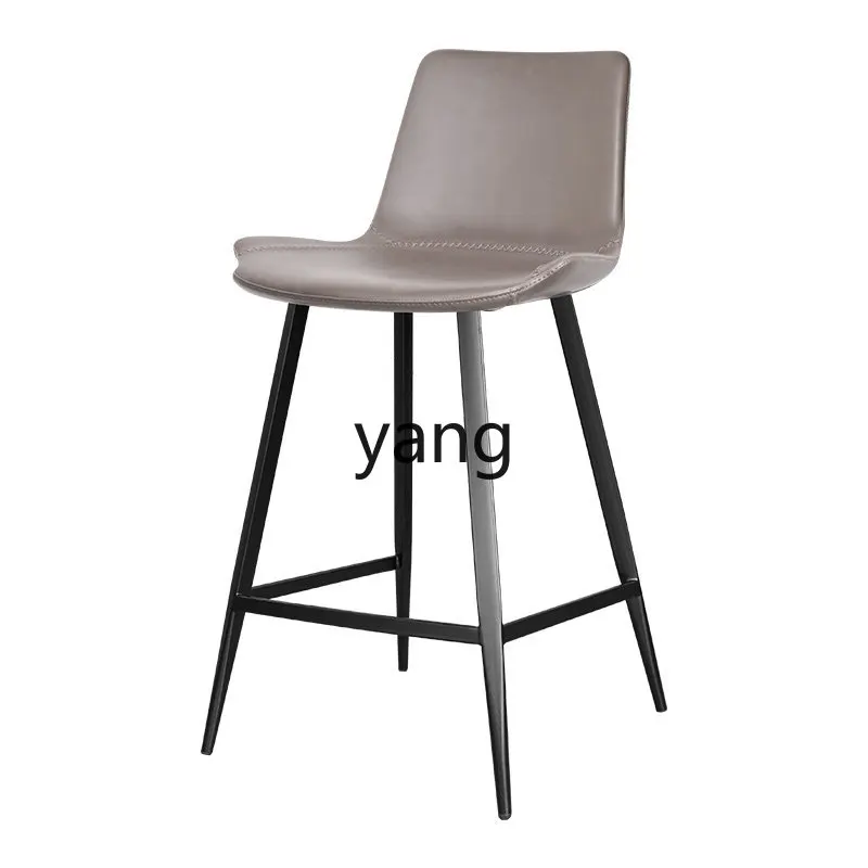 LTT Light Luxury Bar Chair High Stool Home Bar Back Chair Nordic Business Modern Minimalist