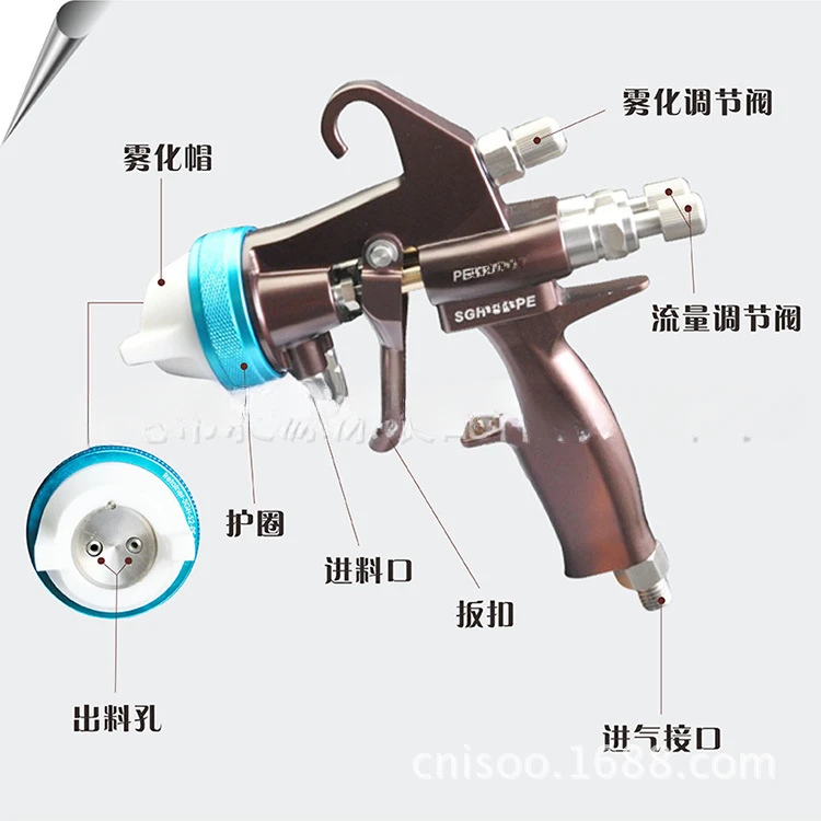 Nano sprayed polyurethane foam automatic PE two-component AB agent spray gun, spray tool