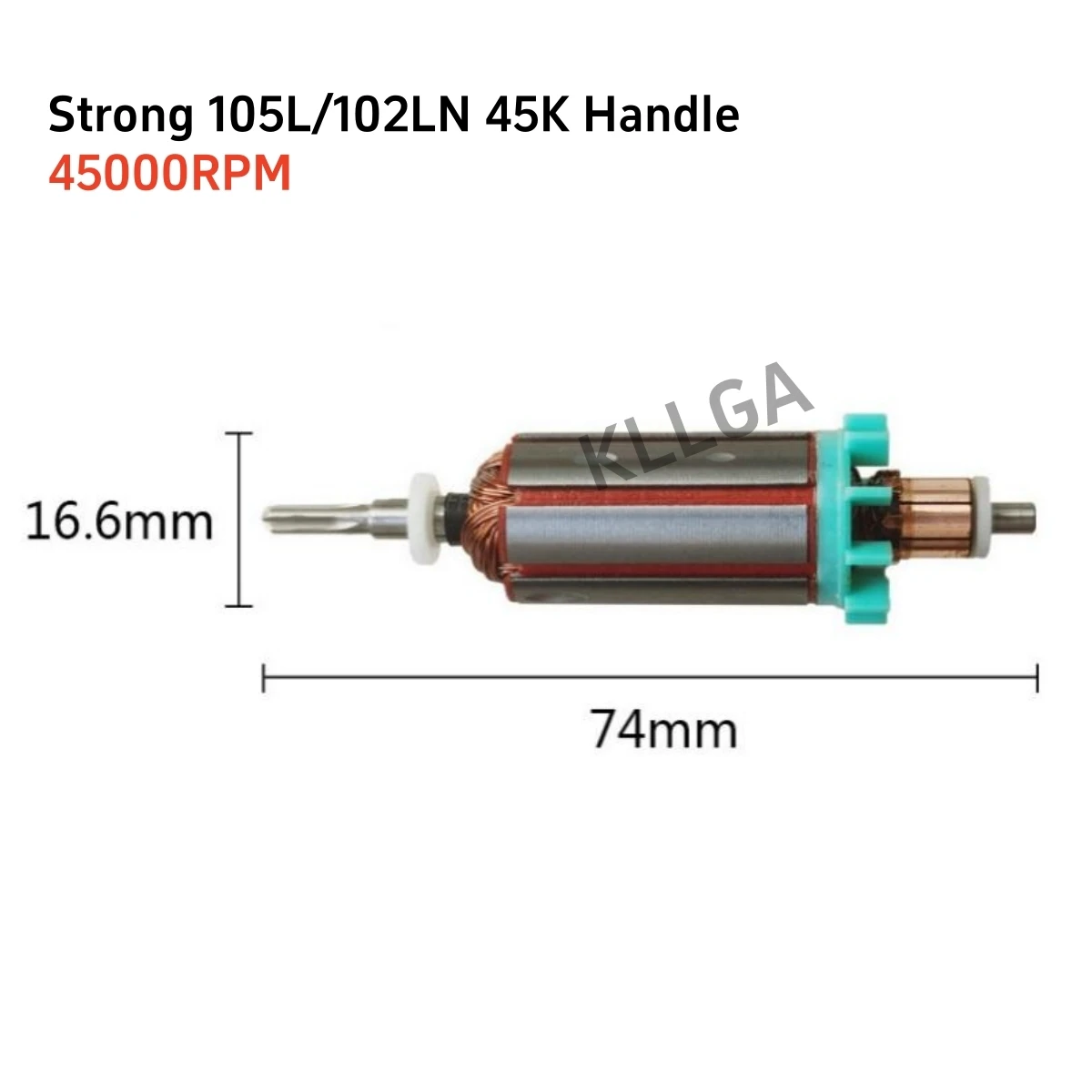 35k 40k 45k para forte 102l 105l maratona h37l1 micromotor handpiece motor rotor elétrico manicure prego broca lidar com acessórios