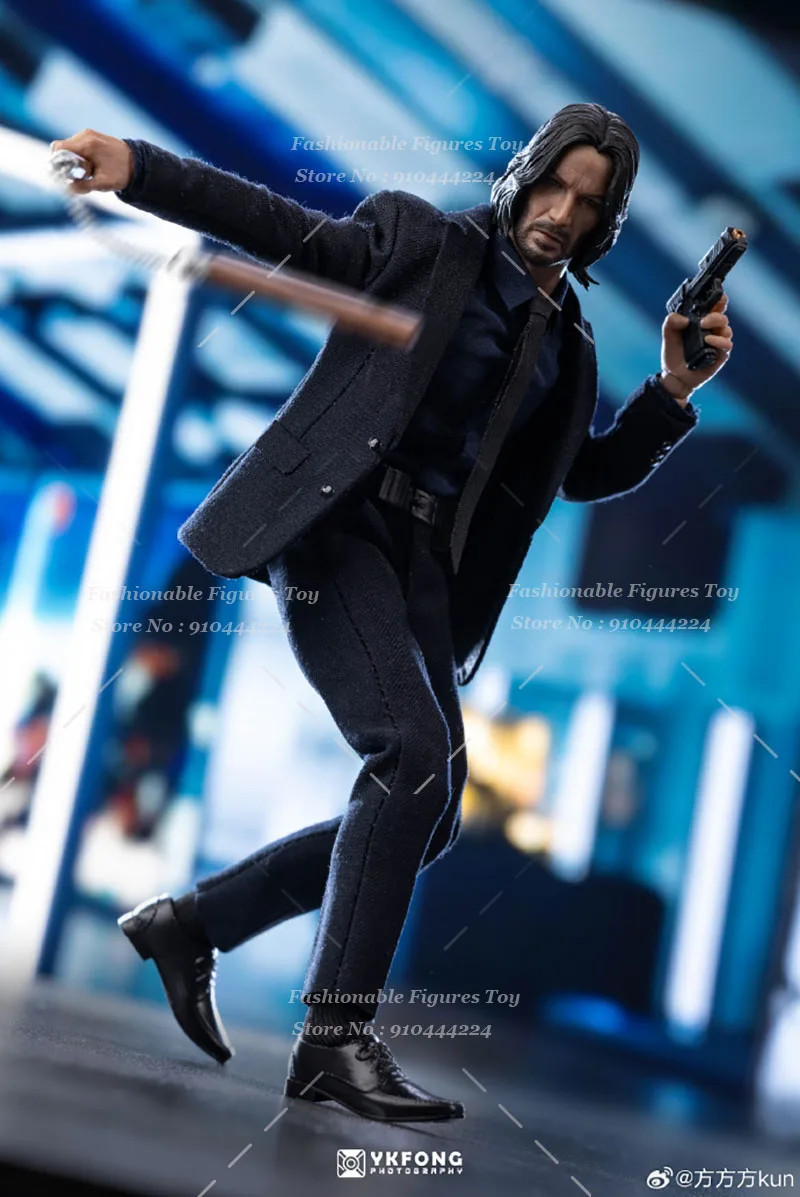 In Stock Atoncustom 1/12 Men Soldier Keanu Reeves Handsome Assassin Killer Full Set 6Inch Action Figure Body Collection Gift