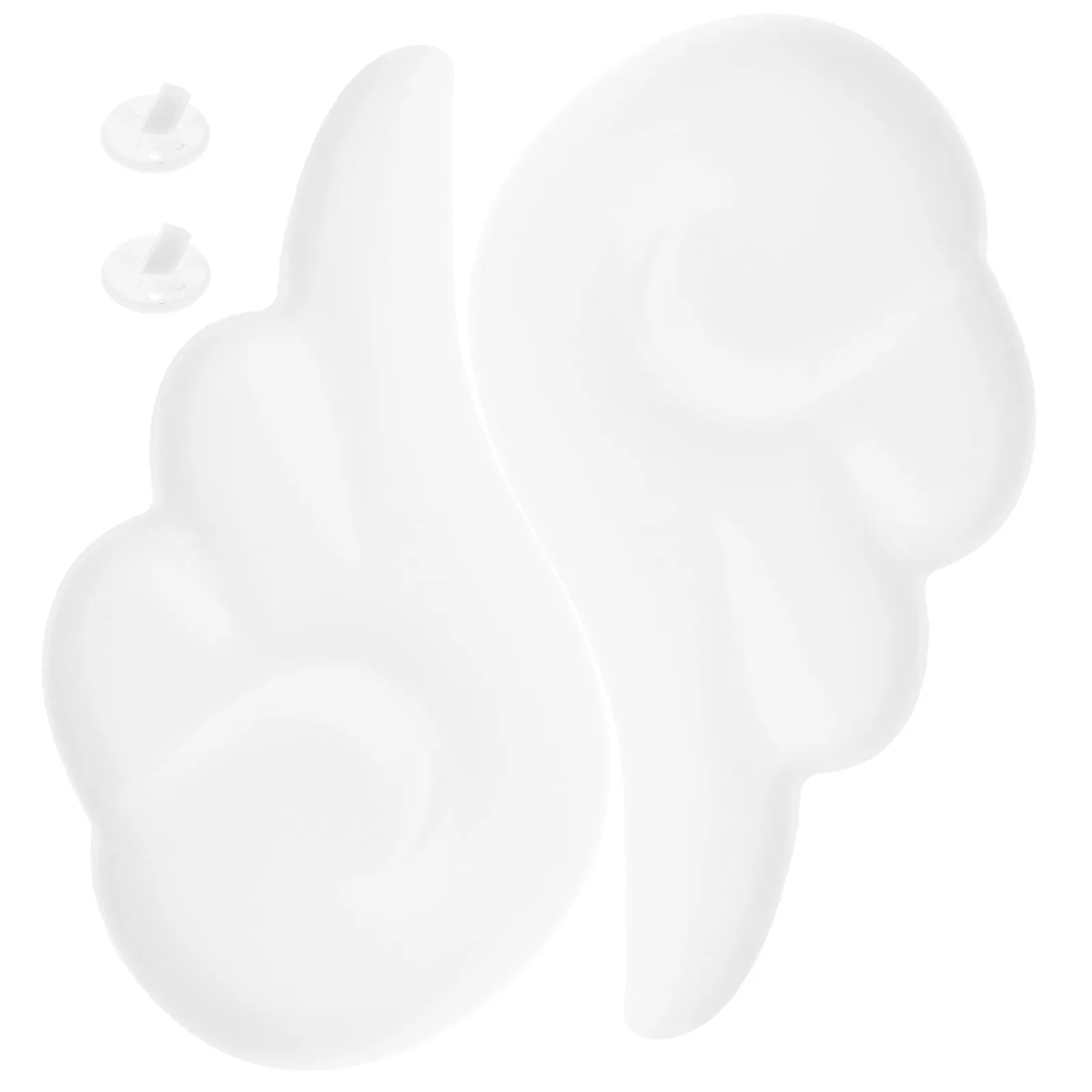 

2 шт. гибких тканевых крыльев ангела для декора, аппликаций для рукоделия, украшений для юбок, аксессуаров для волос, фееричных головных уборов