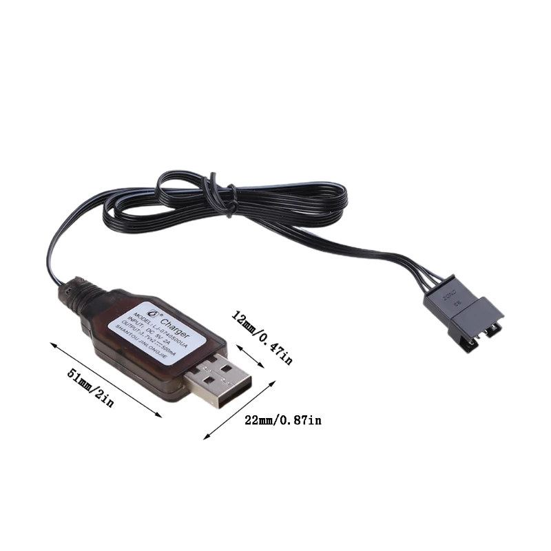 7.4v (3.7v x2) Charger SM-4P Li-ion battery Electric RC Toys car boat USB Charge 95AF