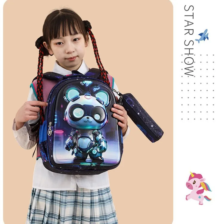 2025 2PCS Unicorn Backpack for Girls Princess Kids School Bag Waterproof Fairy Tale Schoolbag Book Bags for Teen Girls mochila