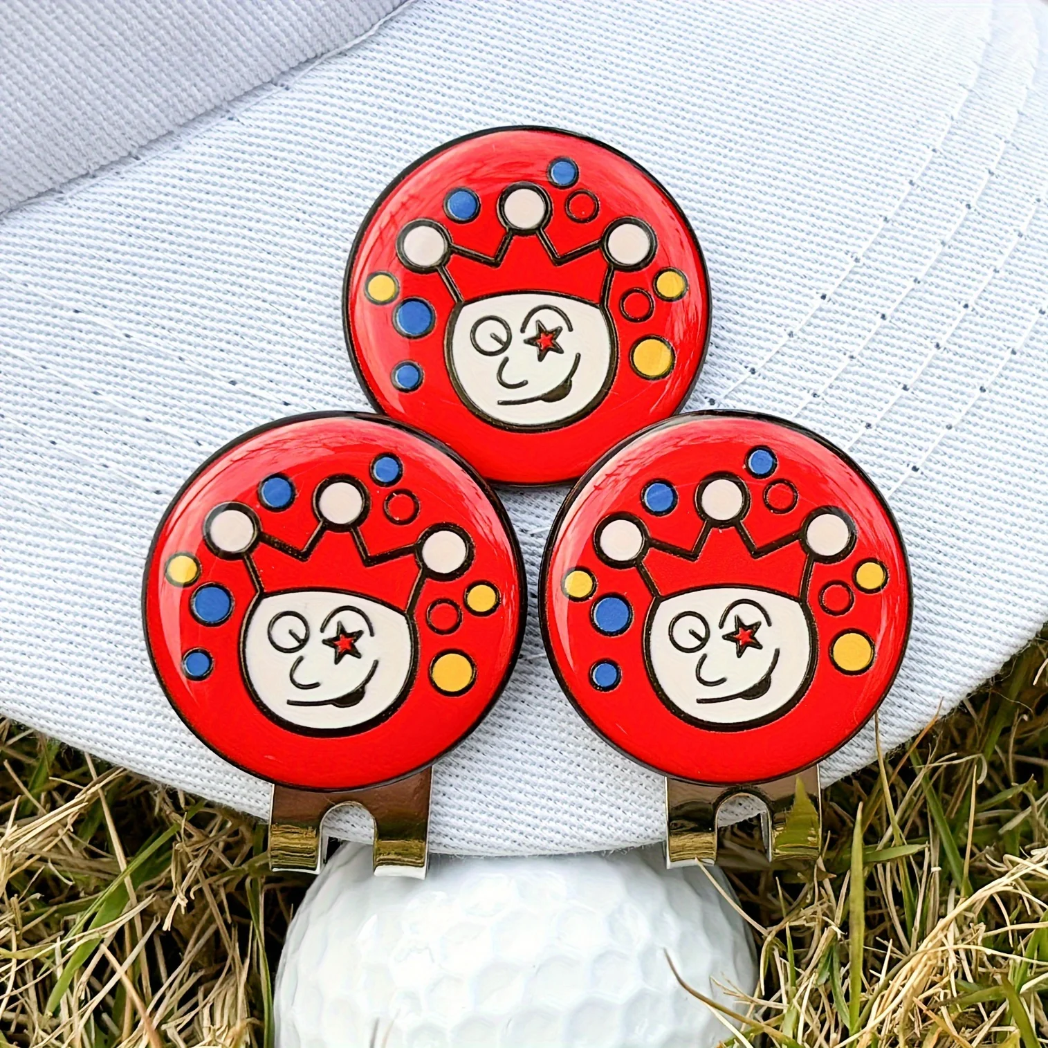 Magnetic Golf Hat Clip With Durable Metal Ball Marker - Perfect Gift For Golf Lovers