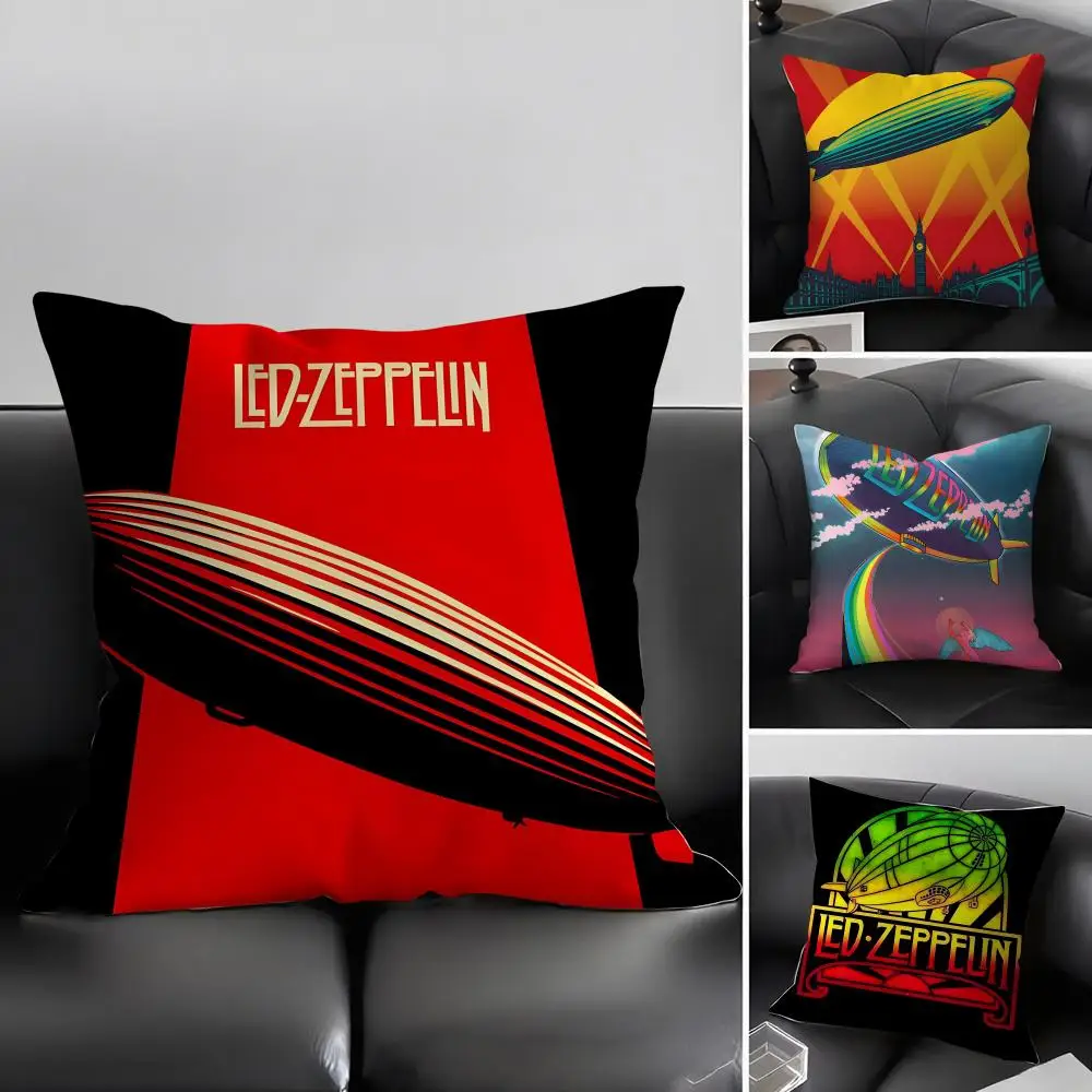 L-Led ZeppelinN Band Kissenbezug, Kissenhülle, ultraweicher, hautfreundlicher Stoff, wolkenähnlicher Komfort und verdeckter Reißverschluss