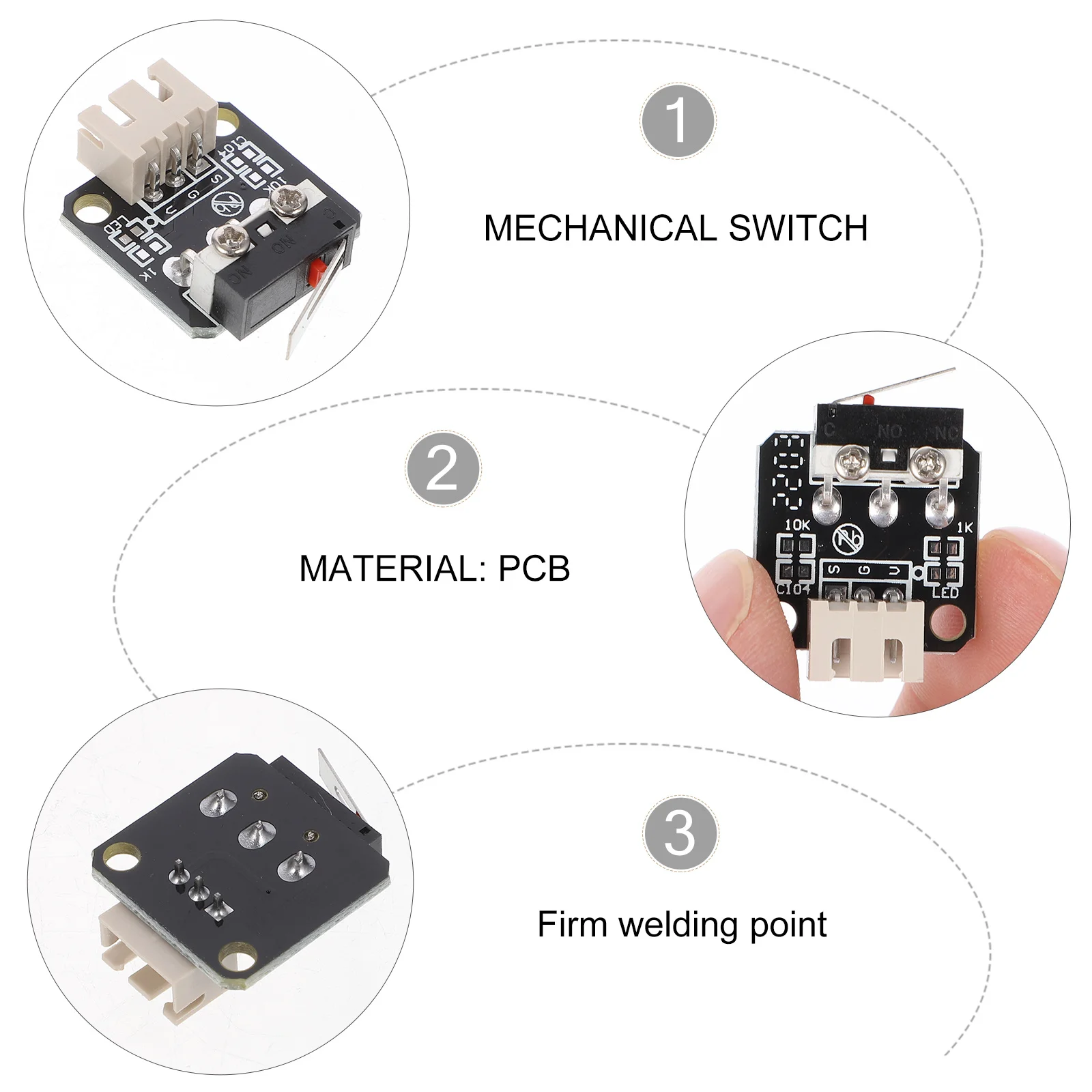 

5pcs Limit Printer End Stop Accessories Mechanical Mechanical Endstops Micro 3D Printer Endstops Parts End Stop