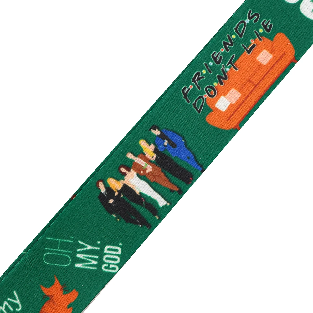 Friends TV Show Key Lanyard ID Card Cover Neck Strap Keychain Lariat Phone Strap Travel Credit Badge Holder Friends Gifts