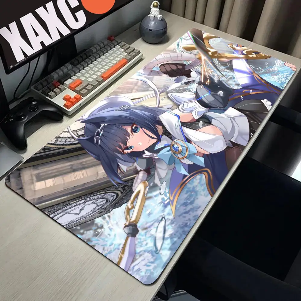 

Mouse Pad Gaming Hololive Ouro Kronii Mousepad Computer Anime Girl Sexy Desk Mouse Mat PC Kawaii Gamer Cabinet Keyboard Pad