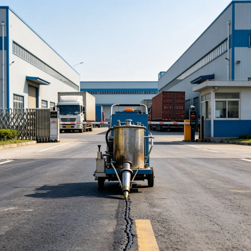 

Multi-functional Road Crack Sealing Equipment 200L, Ride-on/Towed, 60KW Burner, for Industrial Park Pavement Repair