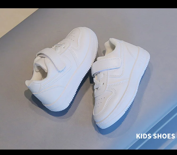 Herbst Kinder-Sneaker Jungen Freizeitschuhe Leder Flache Schüler-Gehschuhe Rutschfeste Mädchen Leichte Sport-Tennisschuhe – Detail 13