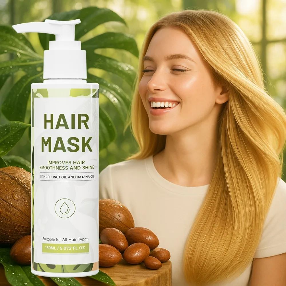 

150g Hair Mask with Double Plant Essential Oils Hair Repair Mask, Nourishing for Dry Damaged Hair Suitable for All Hair Types